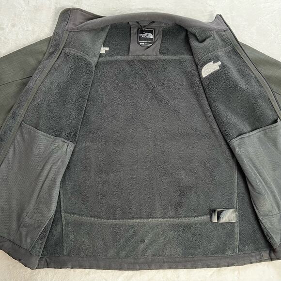 The North Face Gray Mid-Weight Soft Shell Fleece Lined Men's Coat Jacket sz Sm - Picture 7 of 10